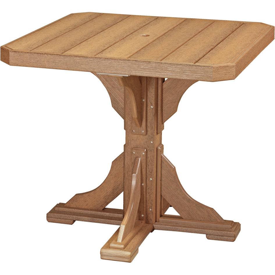 LuxCraft 41 Inch Square Counter Height Table