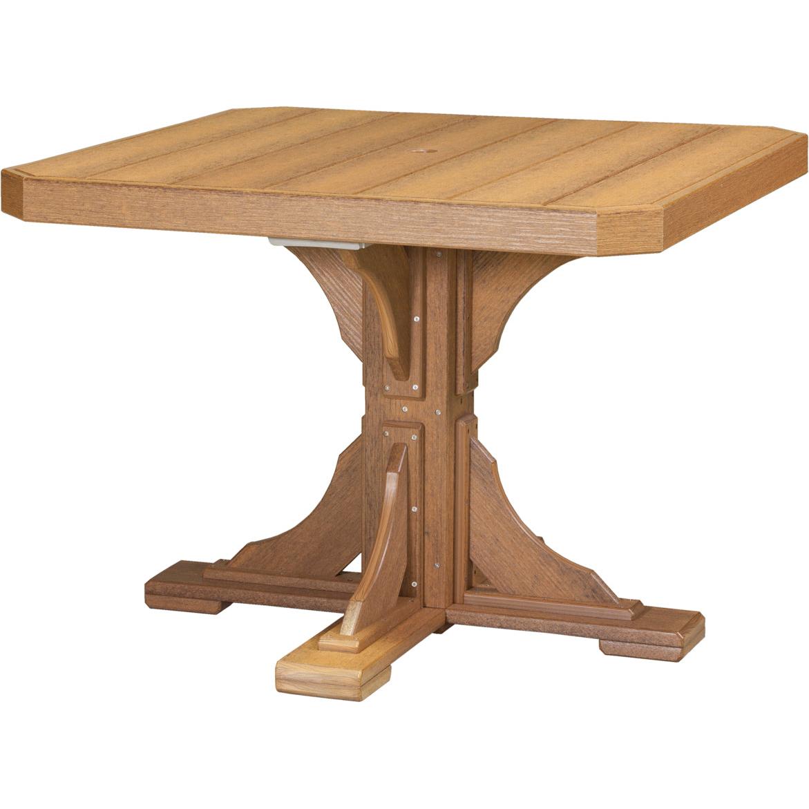 LuxCraft 41-Inch Square Dining Height Outdoor Table