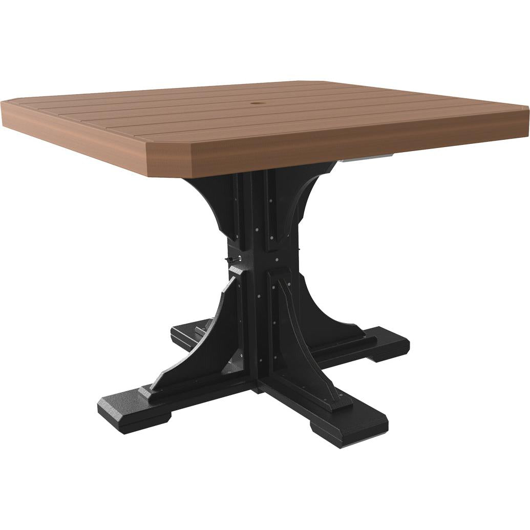 LuxCraft 41-Inch Square Dining Height Outdoor Table
