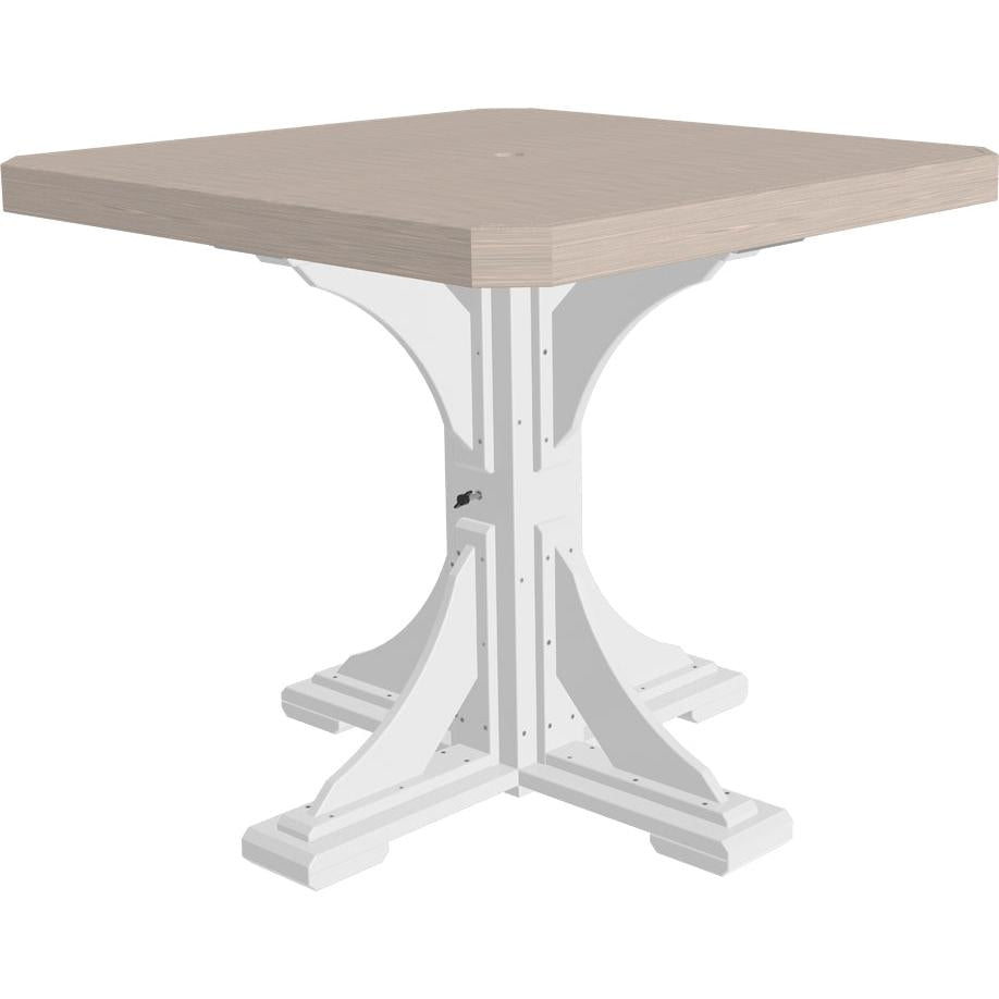 LuxCraft 41 Inch Square Counter Height Table