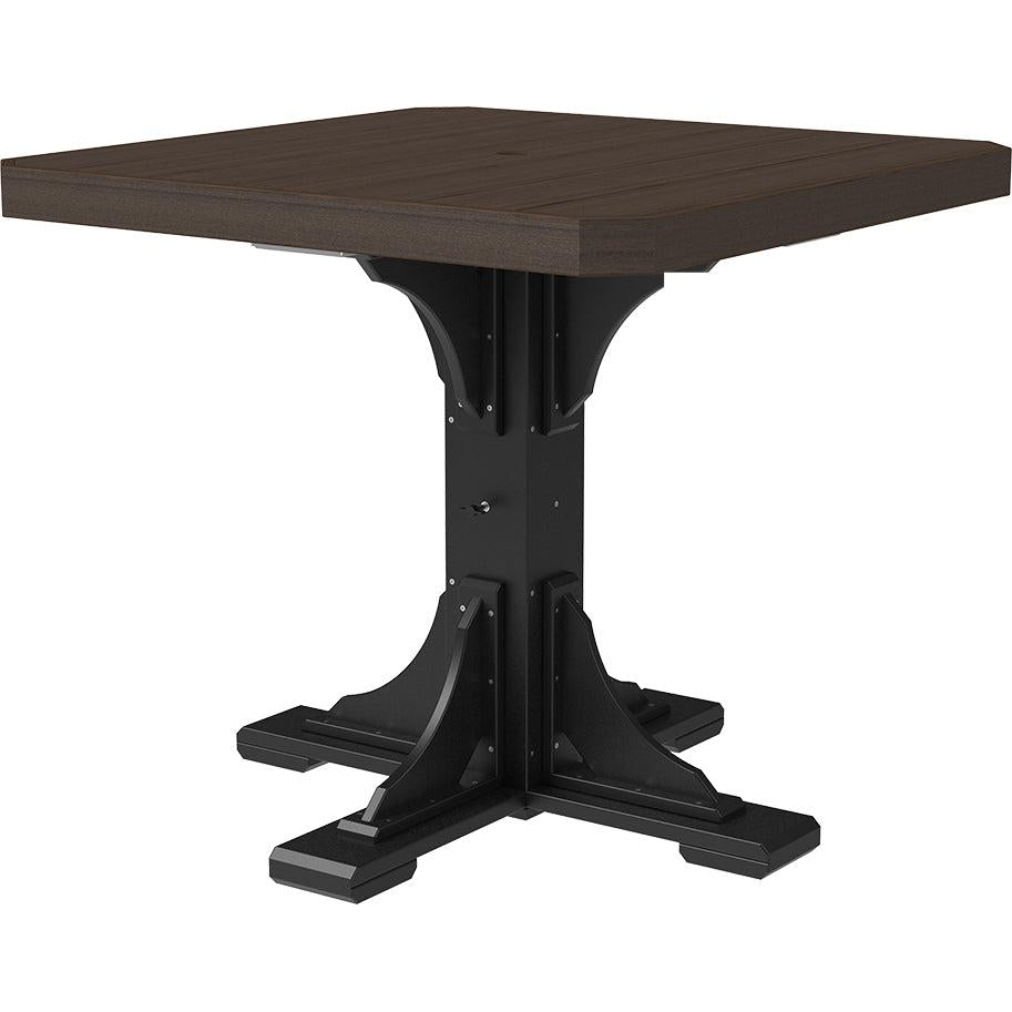 LuxCraft 41 Inch Square Counter Height Table