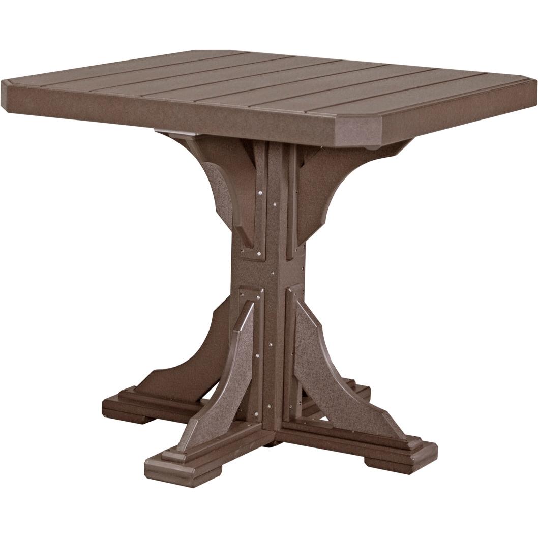 LuxCraft 41 Inch Square Counter Height Table