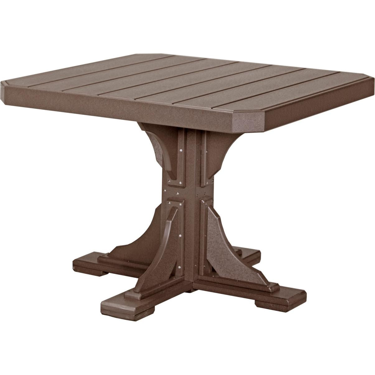 LuxCraft 41-Inch Square Dining Height Outdoor Table