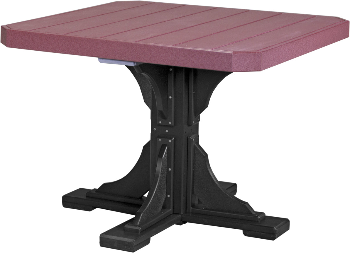 LuxCraft 41-Inch Square Dining Height Outdoor Table