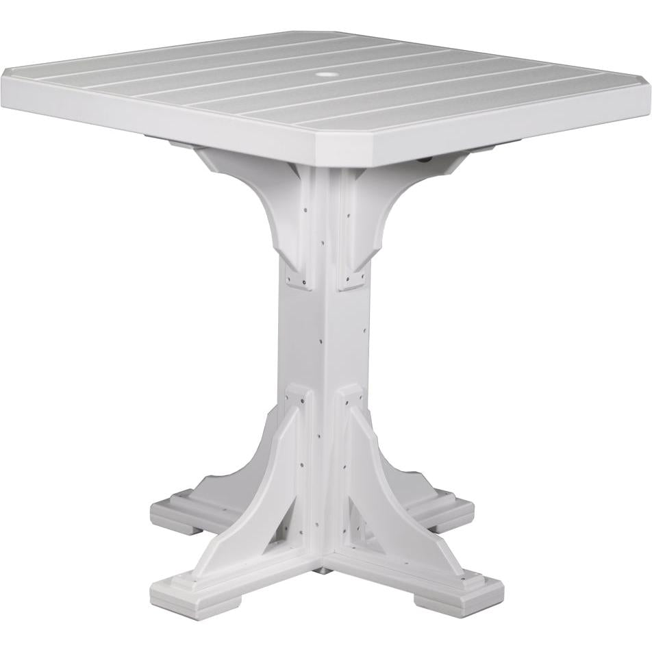 LuxCraft 41-Inch Square Bar Height Outdoor Dining Table