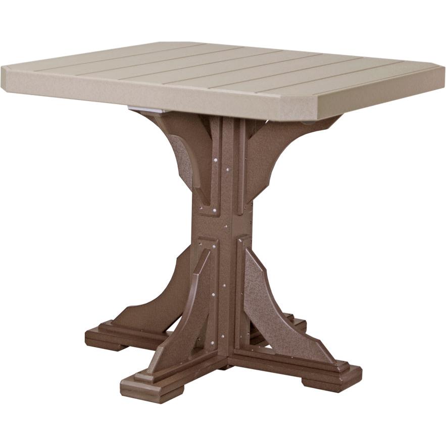 LuxCraft 41 Inch Square Counter Height Table