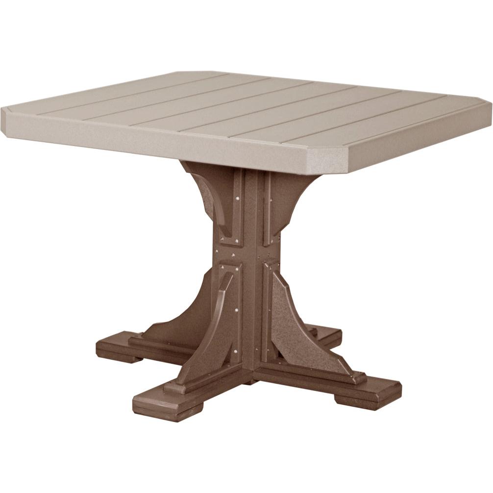 LuxCraft 41-Inch Square Dining Height Outdoor Table