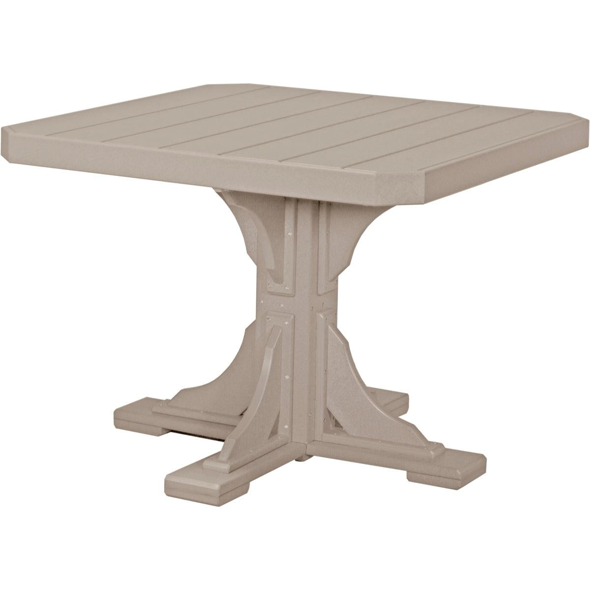 LuxCraft 41-Inch Square Dining Height Outdoor Table
