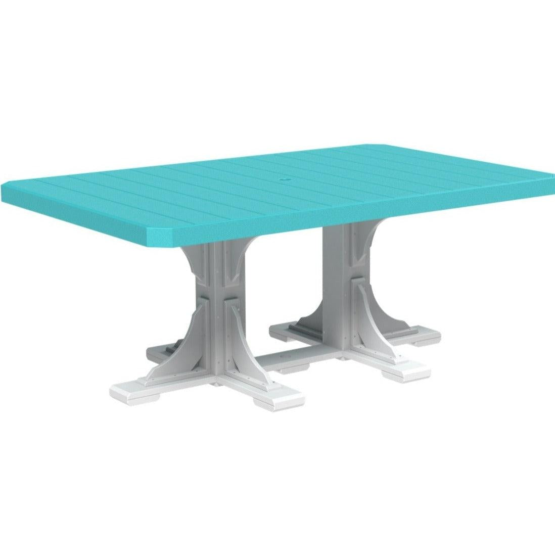 LuxCraft 4' x 6' Rectangular Dining Table Poly Outdoor