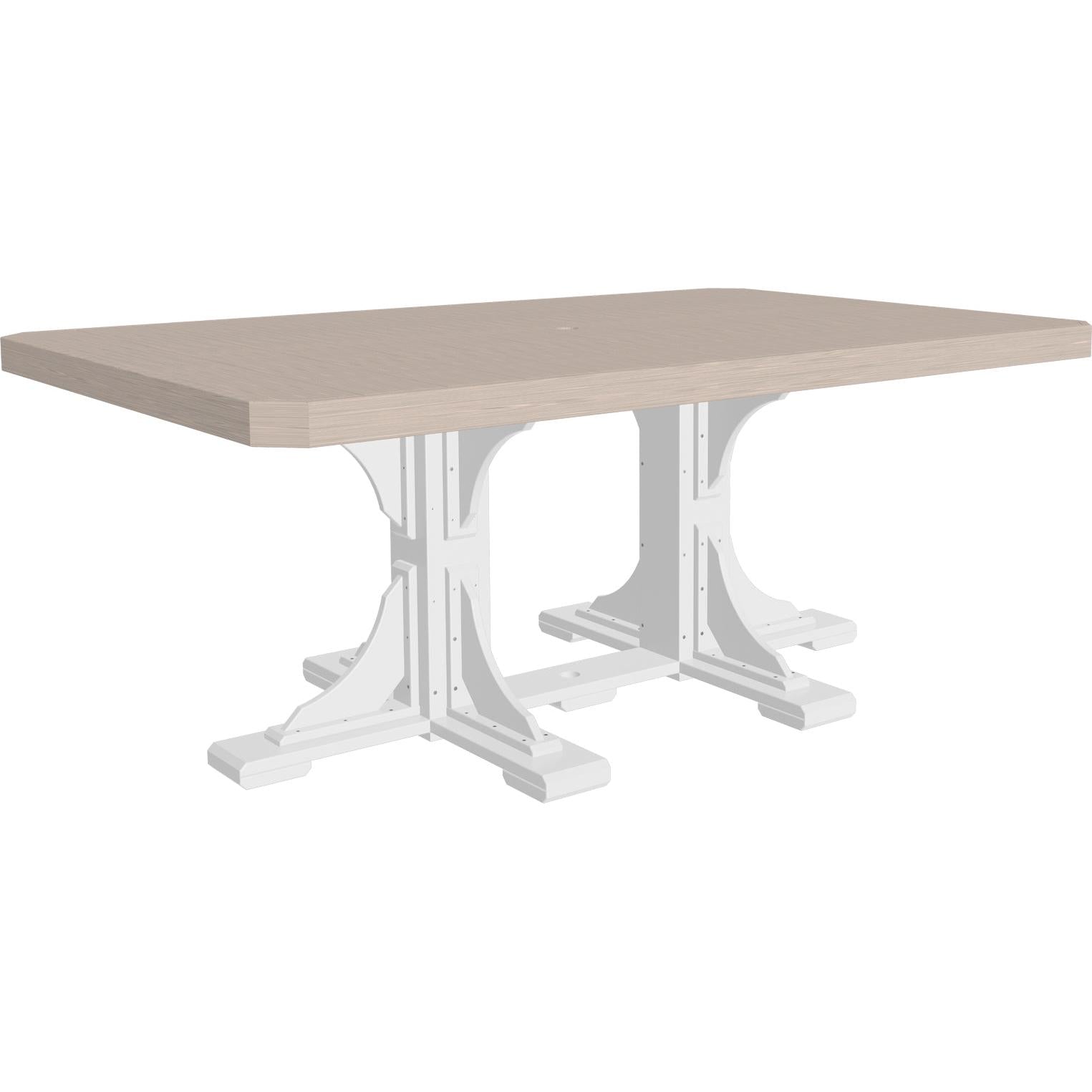 LuxCraft 4' x 6' Rectangular Dining Table Poly Outdoor