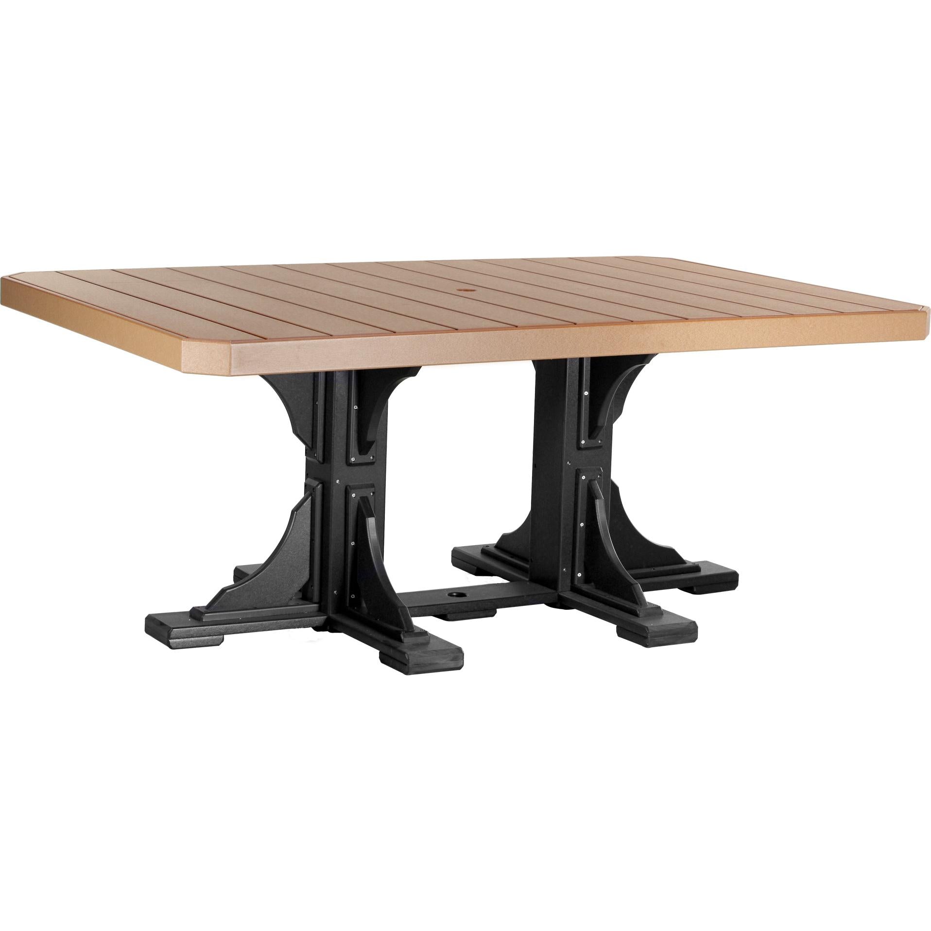 LuxCraft 4' x 6' Rectangular Dining Table Poly Outdoor