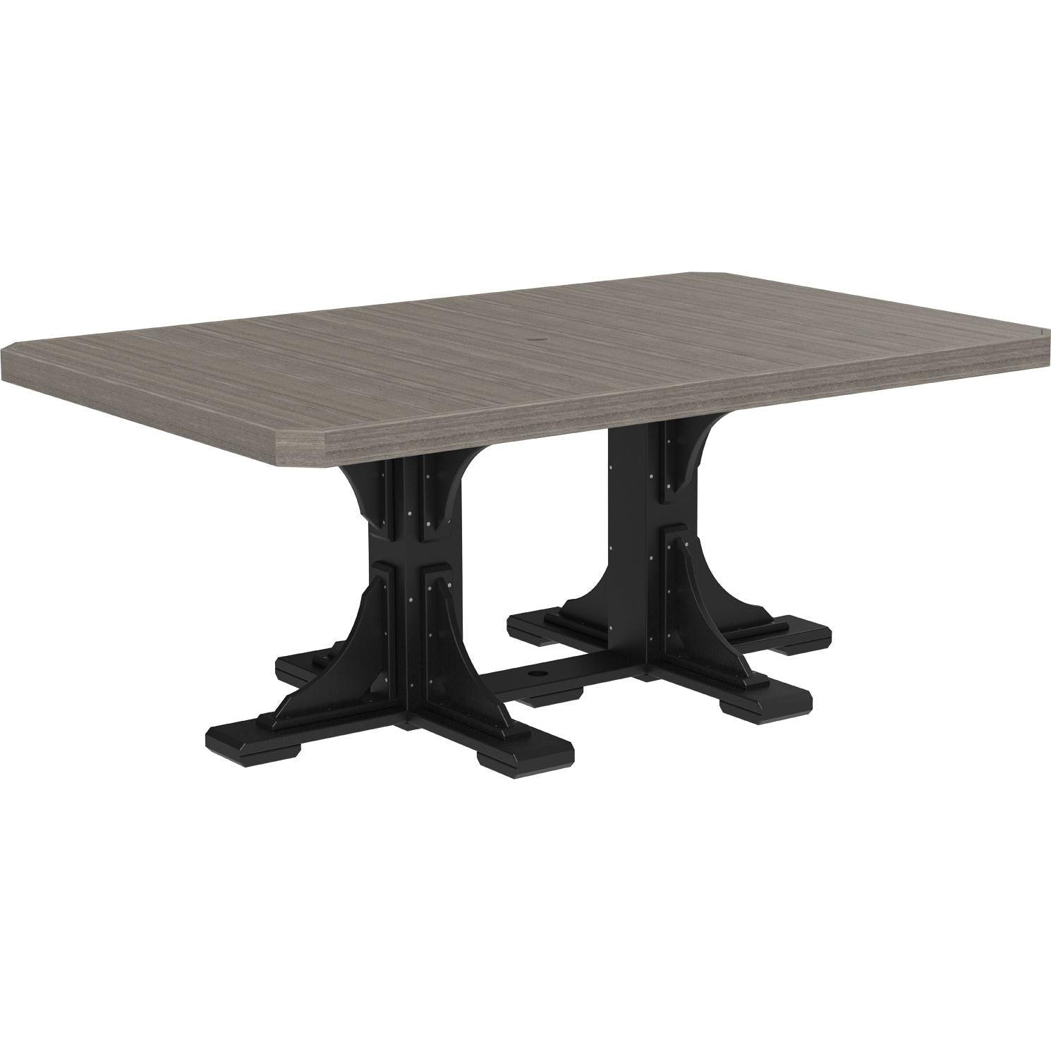 LuxCraft 4' x 6' Rectangular Dining Table Poly Outdoor