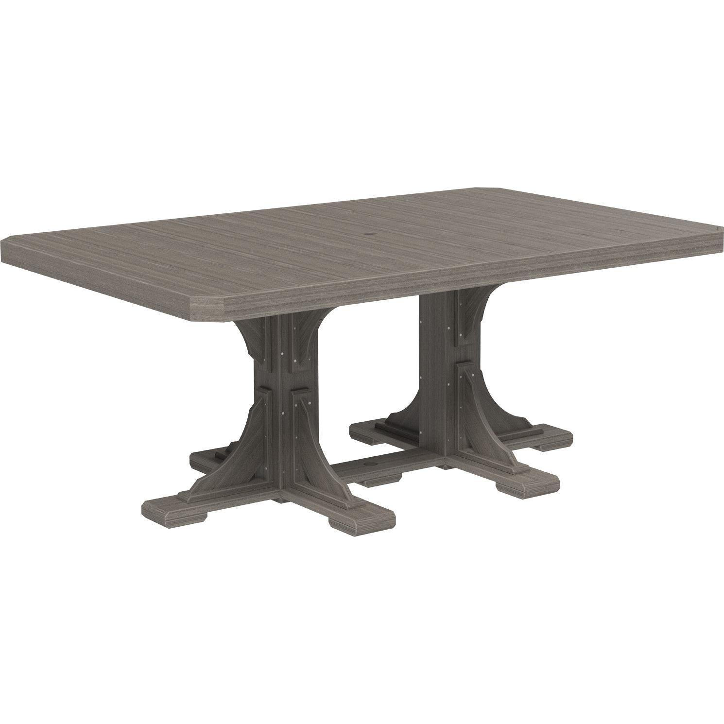LuxCraft 4' x 6' Rectangular Dining Table Poly Outdoor