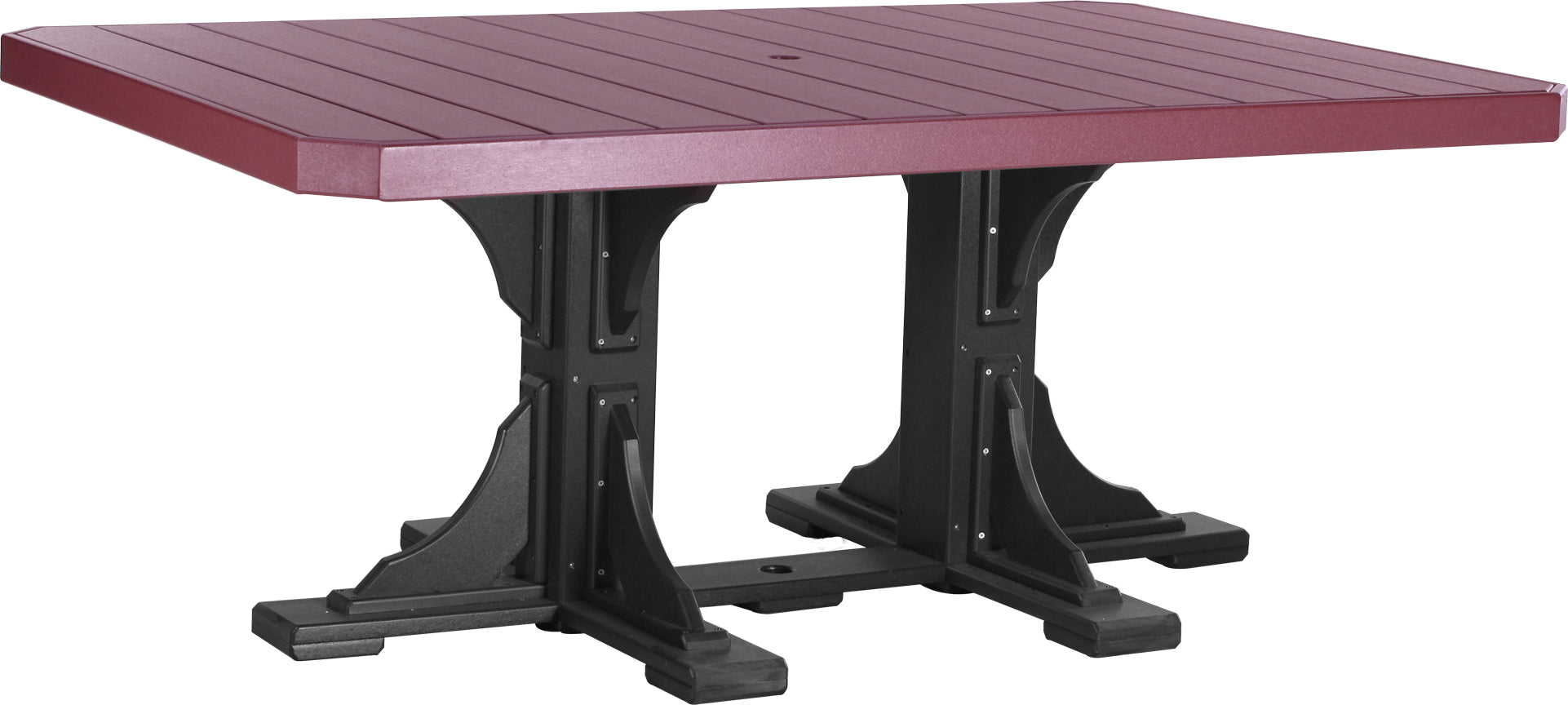 LuxCraft 4' x 6' Rectangular Dining Table Poly Outdoor