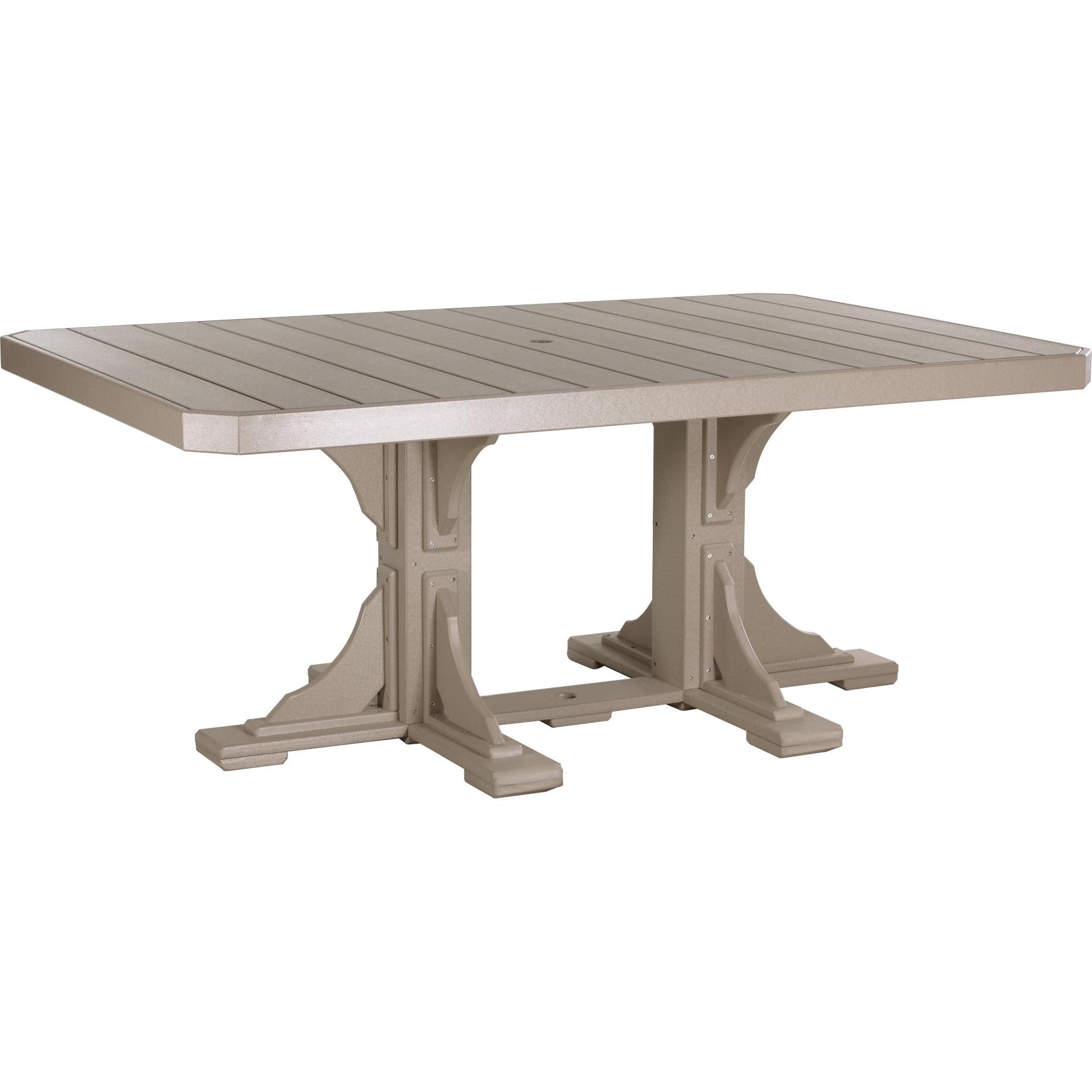 LuxCraft 4' x 6' Rectangular Dining Table Poly Outdoor