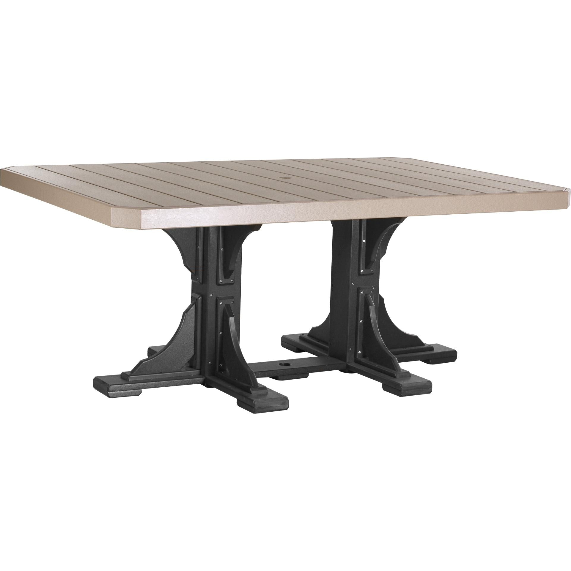 LuxCraft 4' x 6' Rectangular Dining Table Poly Outdoor