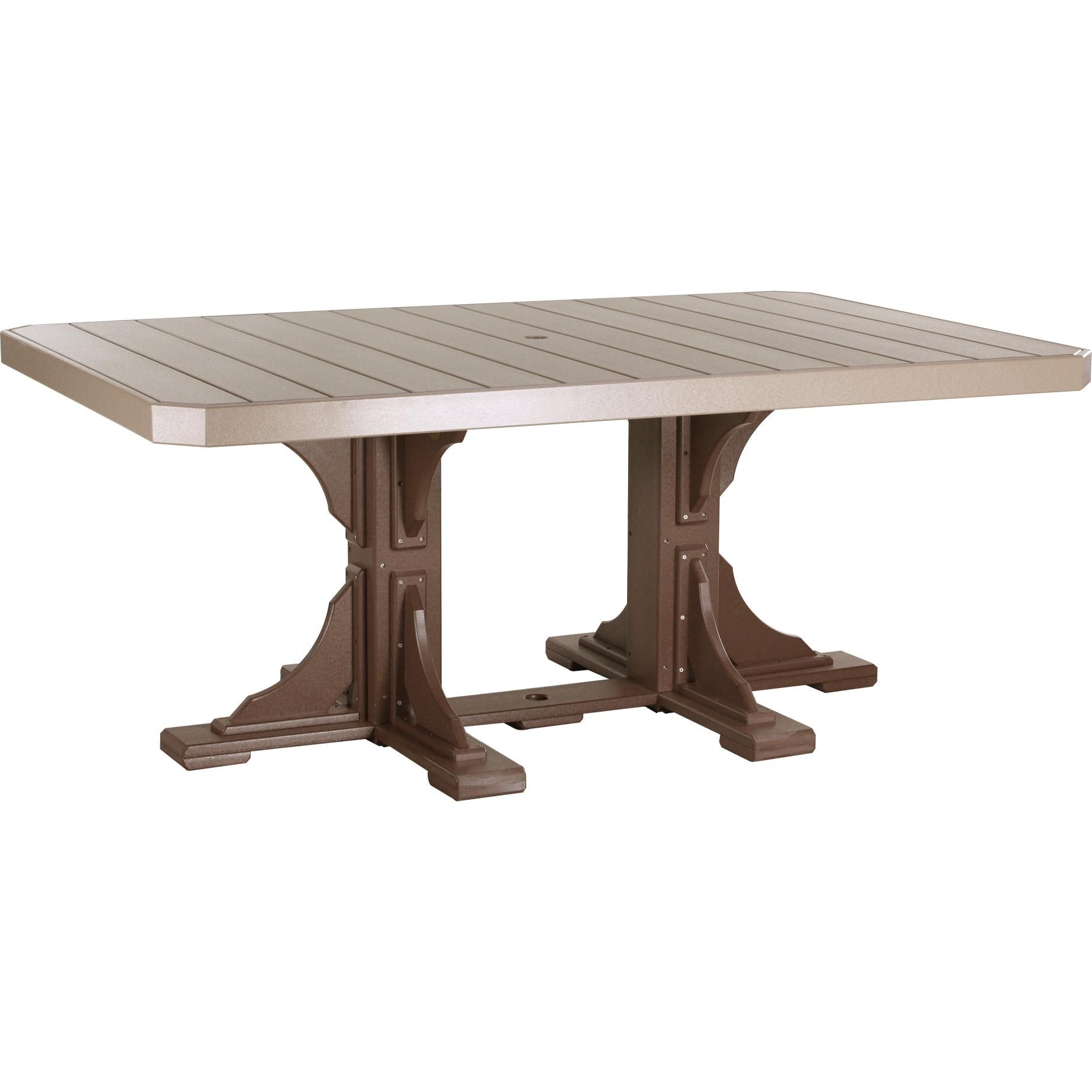 LuxCraft 4' x 6' Rectangular Dining Table Poly Outdoor