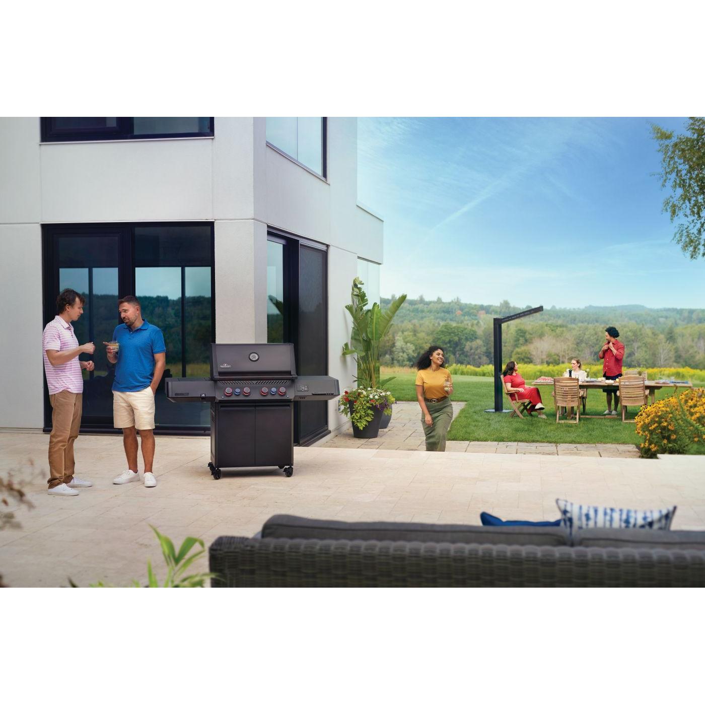 Napoleon Phantom Prestige 500 Connected Natural Gas Grill with Infrared Side and Rear Burner P500VXRSIBNK-PHM