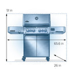 Napoleon Phantom Prestige 500 Connected Natural Gas Grill with Infrared Side and Rear Burner P500VXRSIBNK-PHM