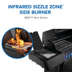 Napoleon Phantom Prestige 500 Connected Natural Gas Grill with Infrared Side and Rear Burner P500VXRSIBNK-PHM