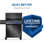 Napoleon Phantom Prestige 500 Connected Natural Gas Grill with Infrared Side and Rear Burner P500VXRSIBNK-PHM