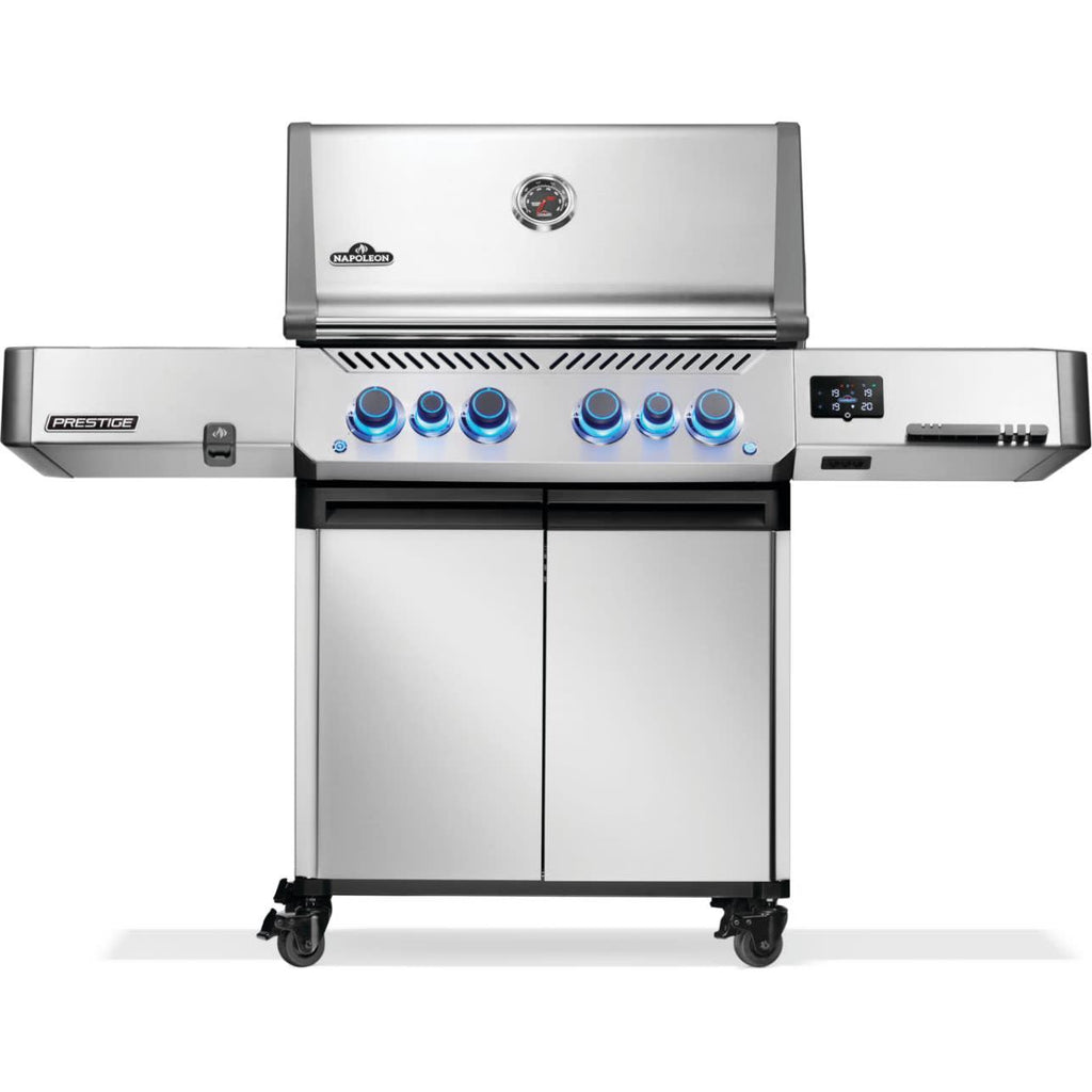 Napoleon Prestige 500 Connected Natural Gas Grill with Infrared Side and Rear Burner P500VXRSIBNSS