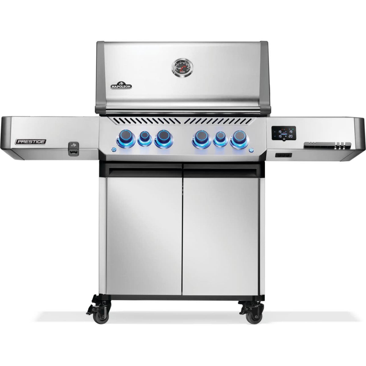 Napoleon Prestige 500 Connected Natural Gas Grill with Infrared Side and Rear Burner P500VXRSIBNSS