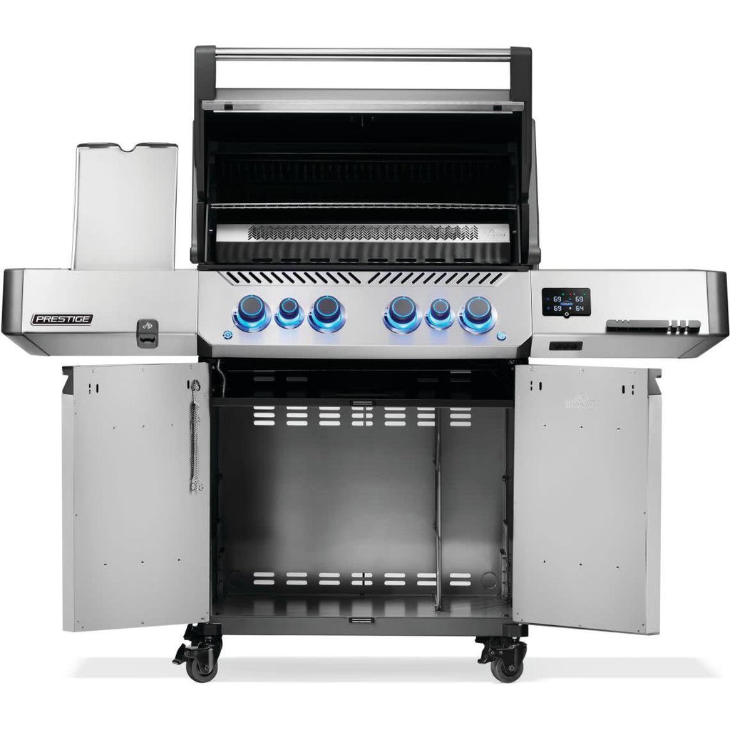 Napoleon Prestige 500 Connected Natural Gas Grill with Infrared Side and Rear Burner P500VXRSIBNSS