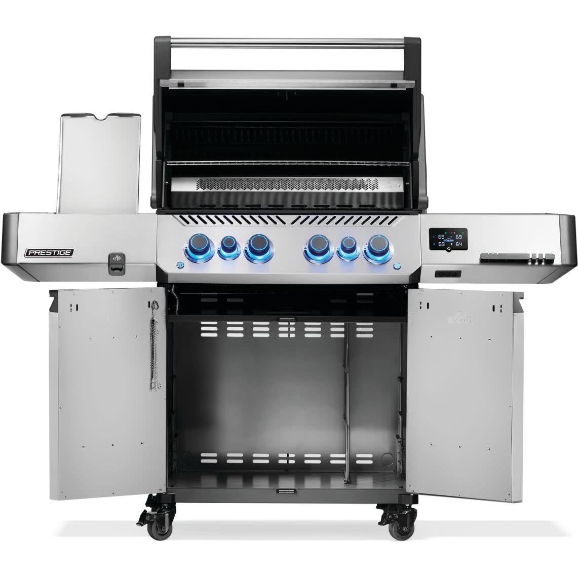 Napoleon Prestige 500 Connected Natural Gas Grill with Infrared Side and Rear Burner P500VXRSIBNSS