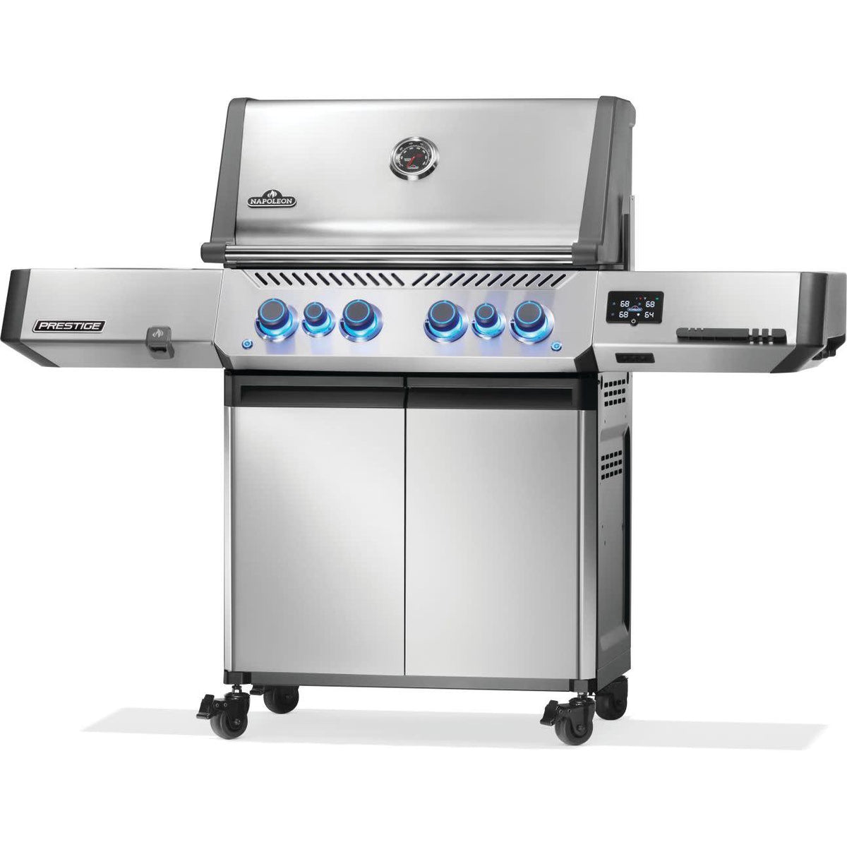 Napoleon Prestige 500 Connected Natural Gas Grill with Infrared Side and Rear Burner P500VXRSIBNSS