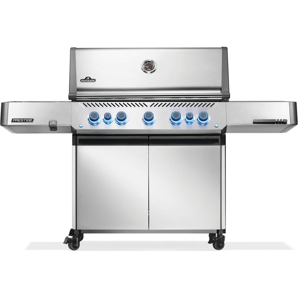 Napoleon Prestige 665 Connected Natural Gas Grill with Infrared Side and Rear Burner P665VRSIBNSS