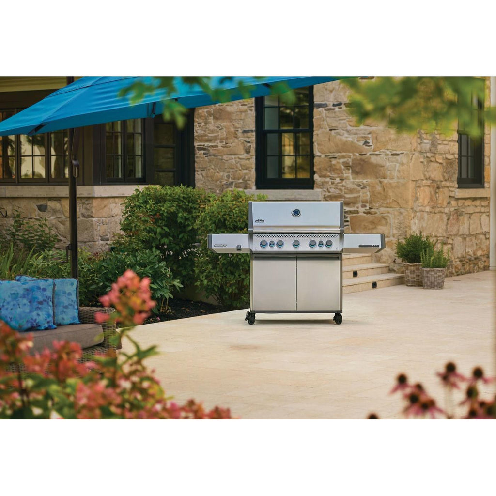 Napoleon Prestige 665 Connected Natural Gas Grill with Infrared Side and Rear Burner P665VRSIBNSS