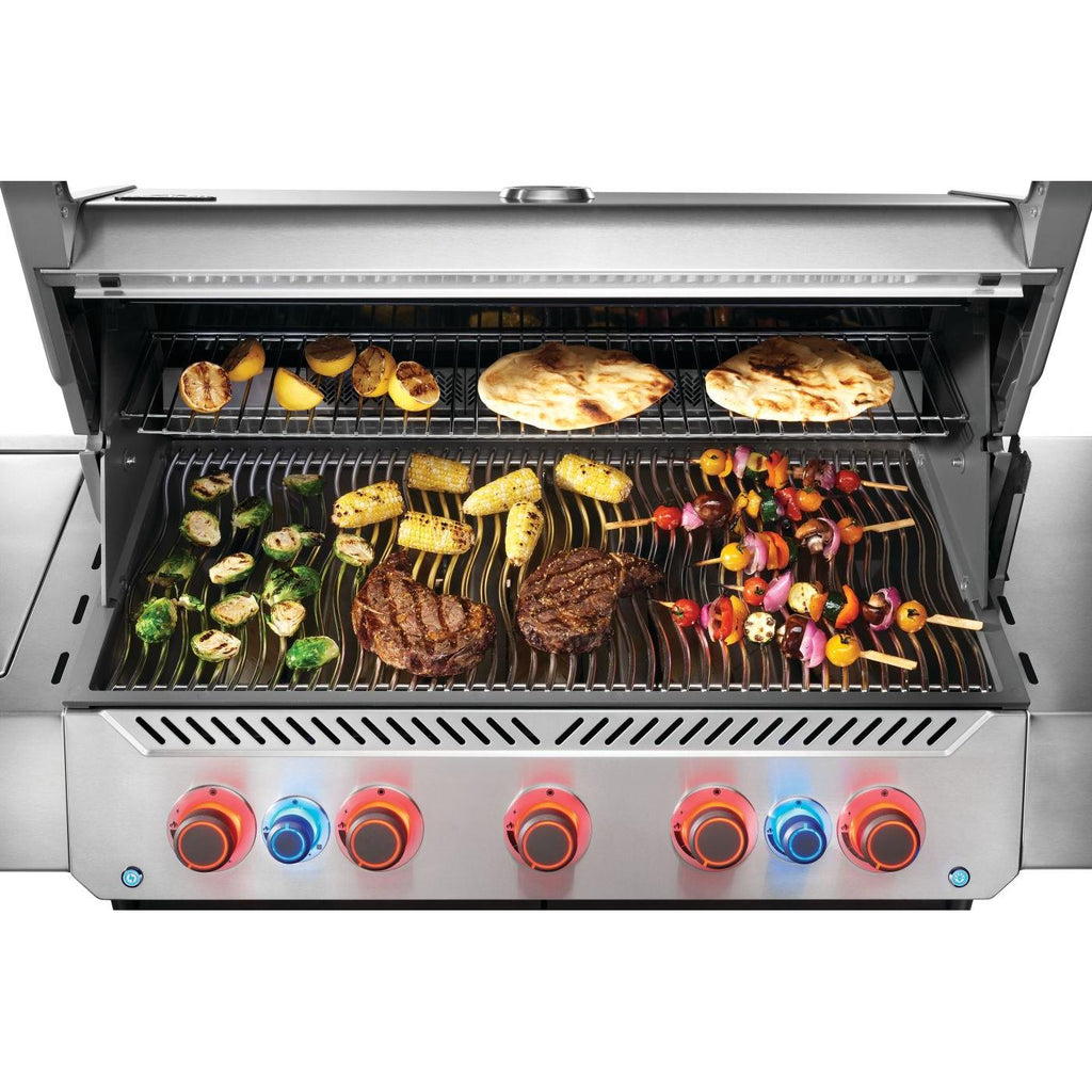 Napoleon Prestige 665 Connected Natural Gas Grill with Infrared Side and Rear Burner P665VRSIBNSS