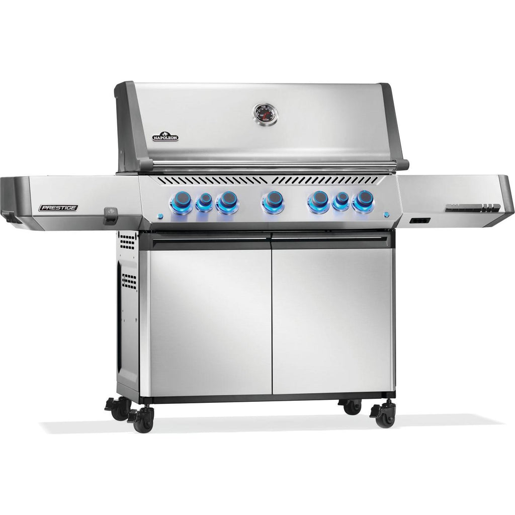 Napoleon Prestige 665 Connected Natural Gas Grill with Infrared Side and Rear Burner P665VRSIBNSS