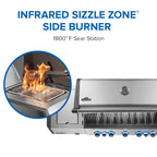 Napoleon Prestige 665 Connected Natural Gas Grill with Infrared Side and Rear Burner P665VRSIBNSS