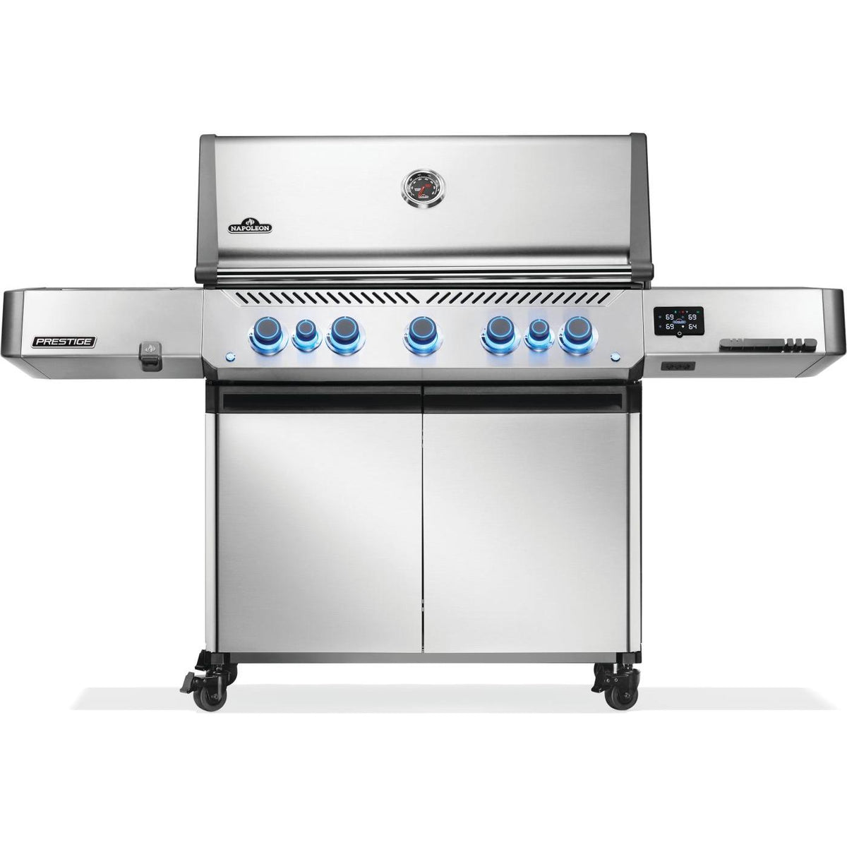 Napoleon Prestige 665 Connected Natural Gas Grill with Infrared Side and Rear Burner P665VXRSIBNSS