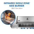 Napoleon Prestige 665 Connected Natural Gas Grill with Infrared Side and Rear Burner P665VXRSIBNSS