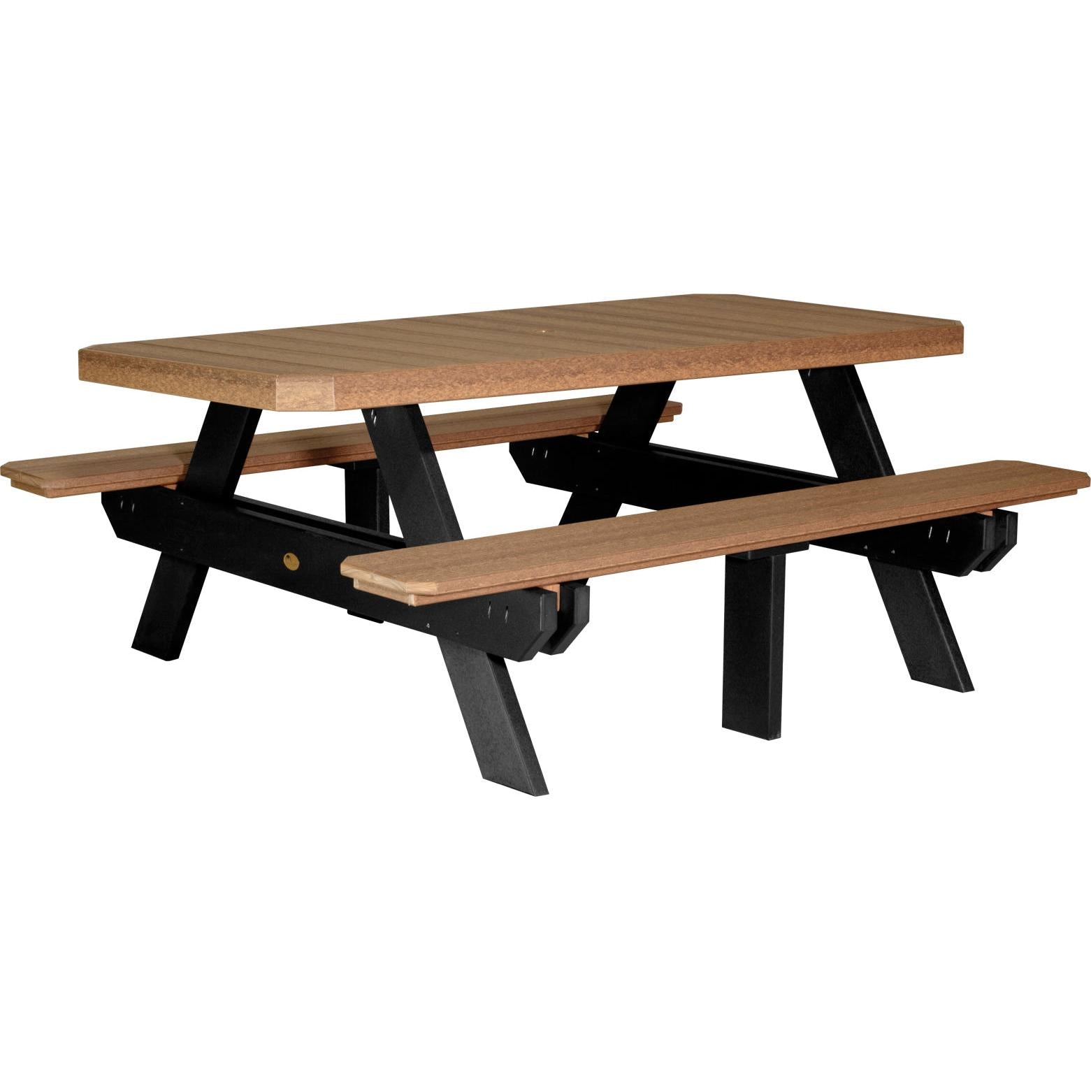LuxCraft 6' Rectangular Picnic Table
