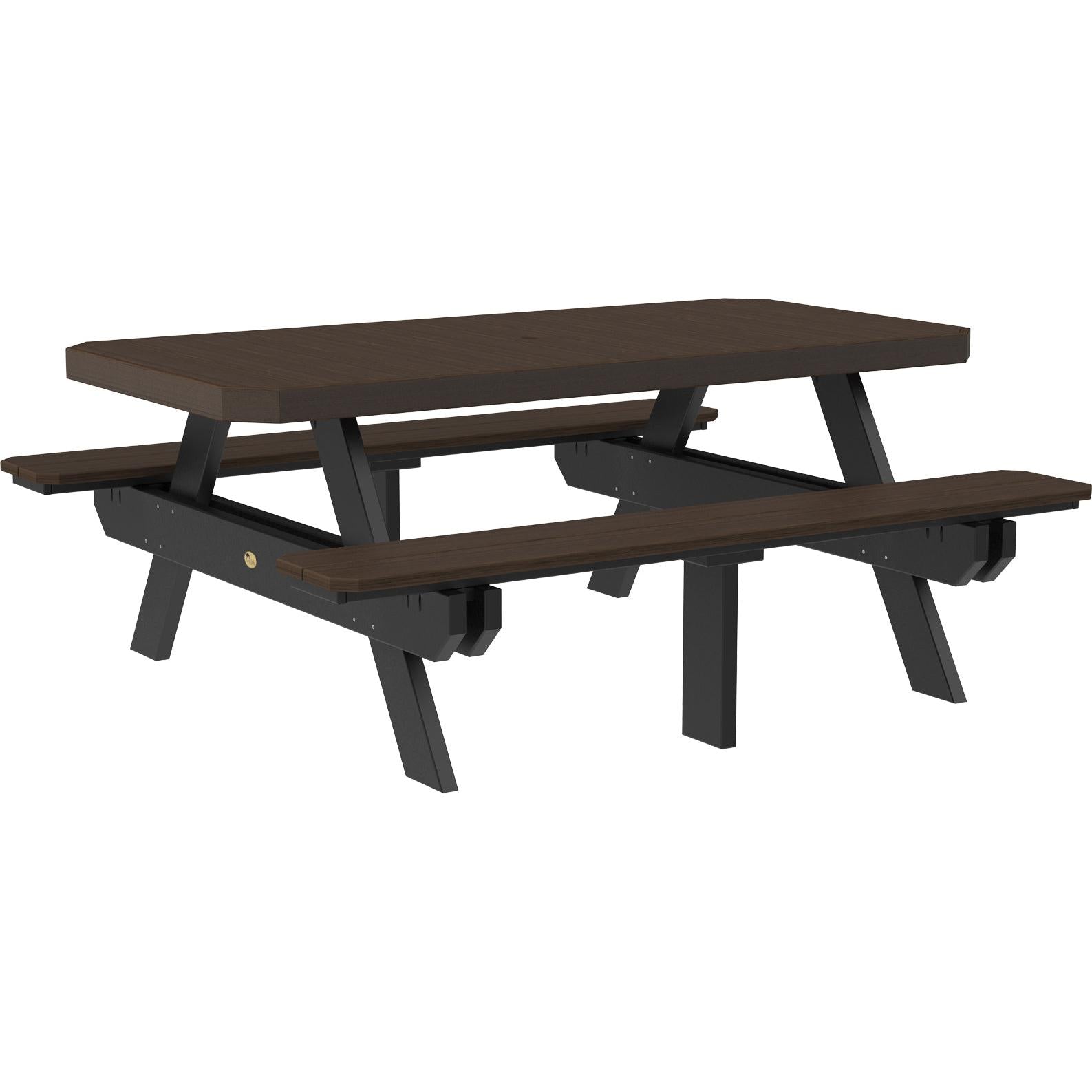 LuxCraft 6' Rectangular Picnic Table