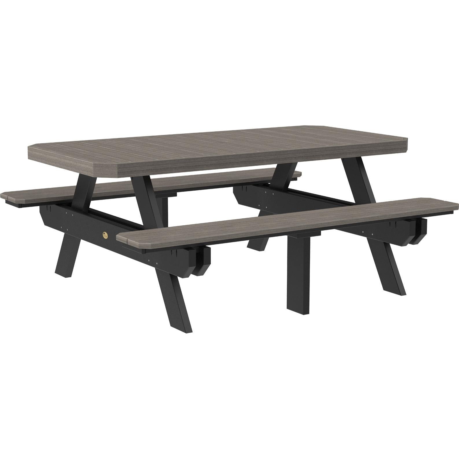 LuxCraft 6' Rectangular Picnic Table