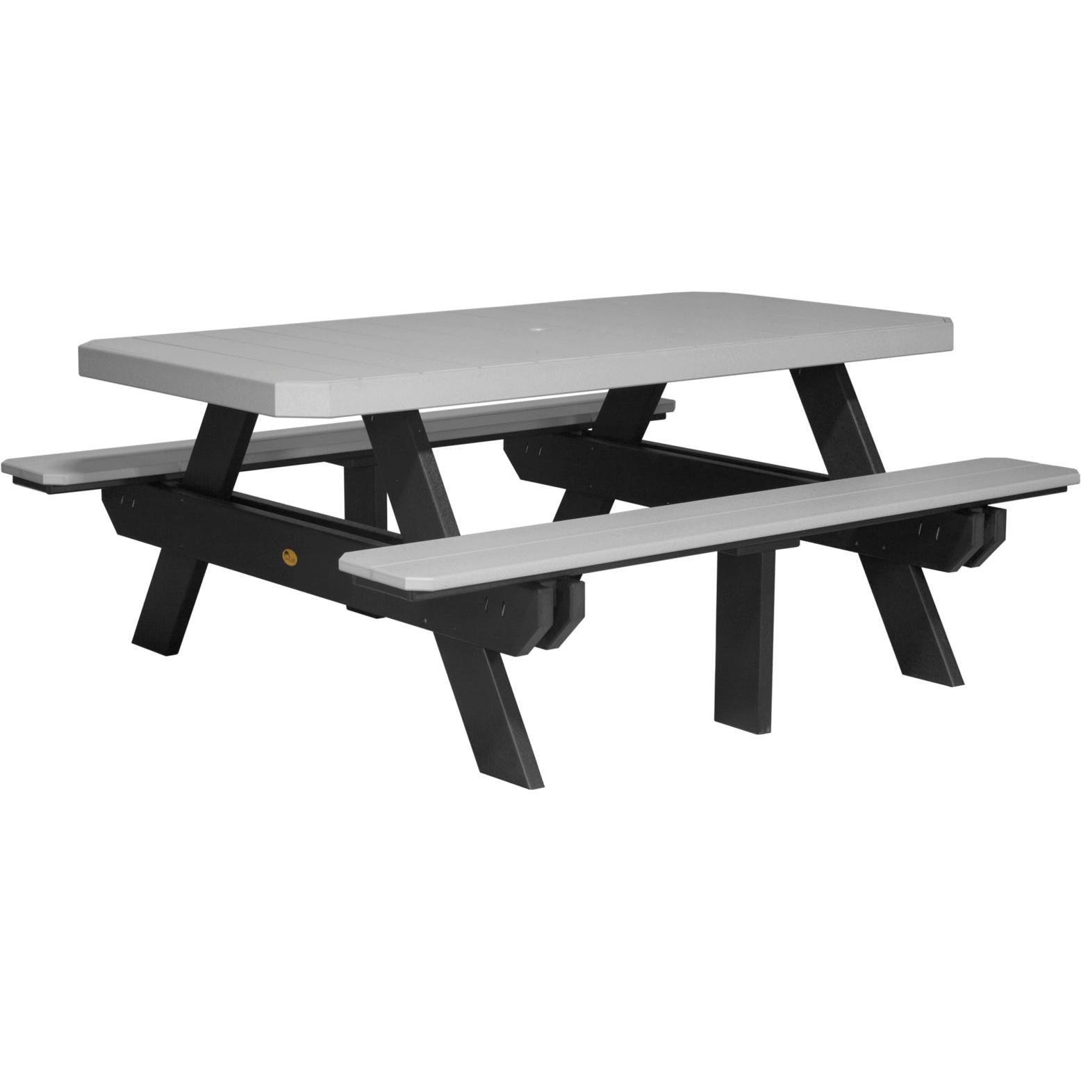 LuxCraft 6' Rectangular Picnic Table