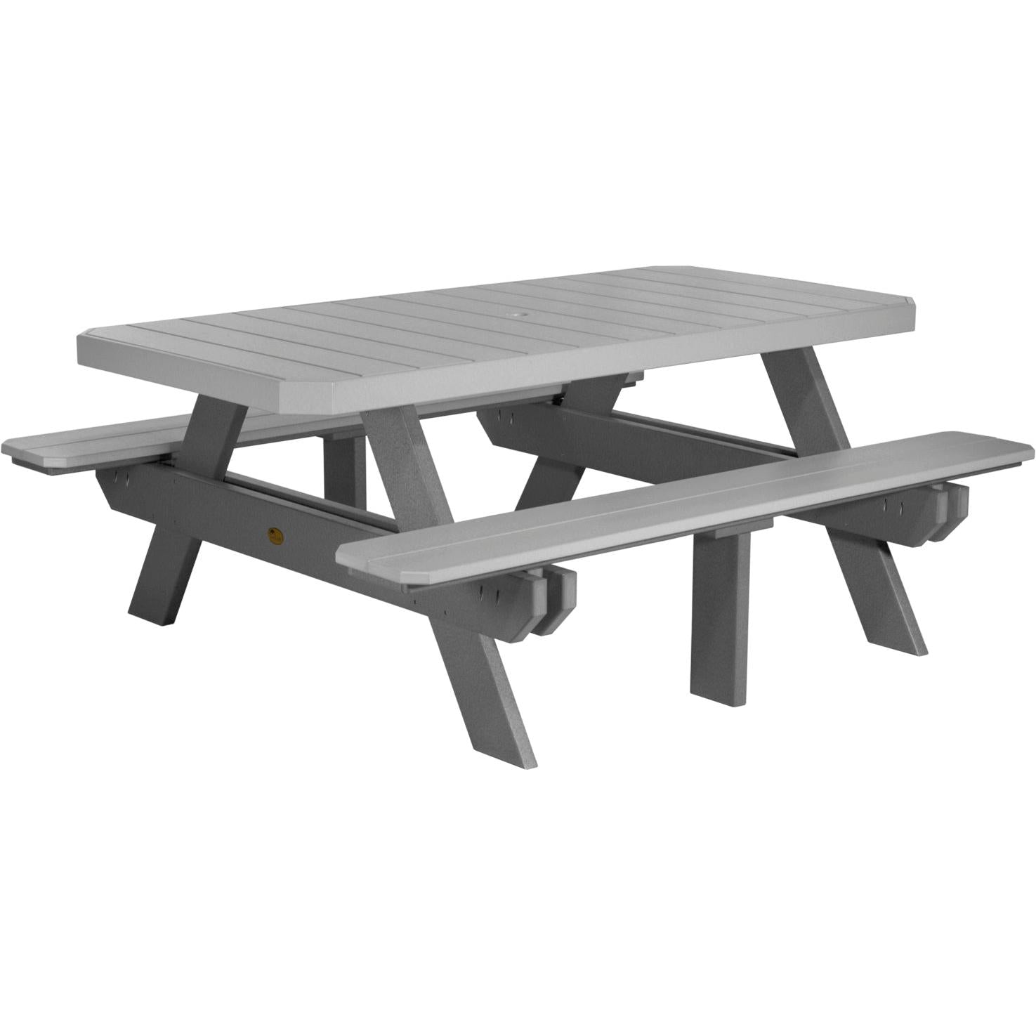 LuxCraft 6' Rectangular Picnic Table