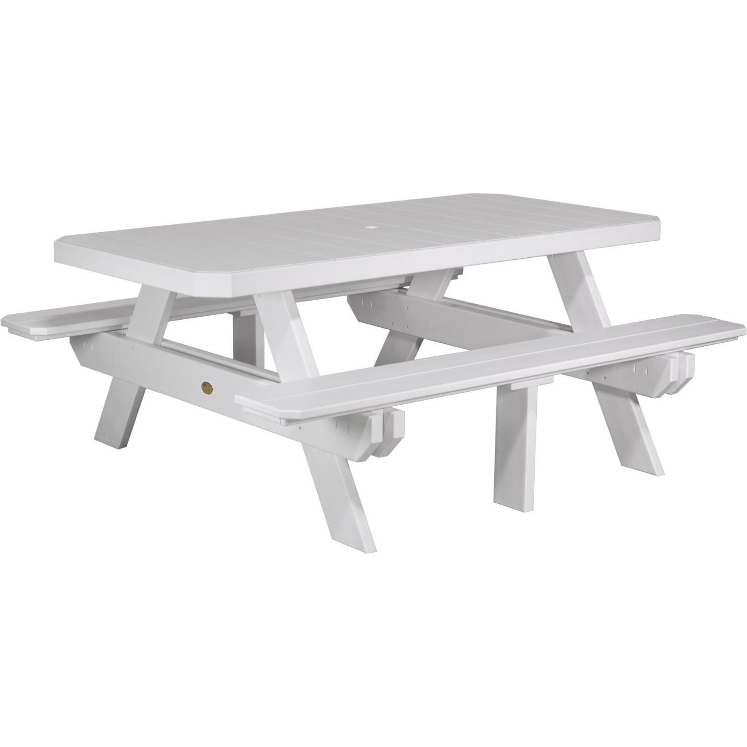 LuxCraft 6' Rectangular Picnic Table