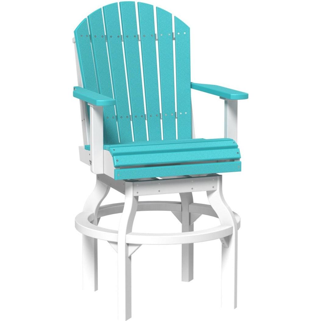 LuxCraft Adirondack Swivel Bar Height Chair