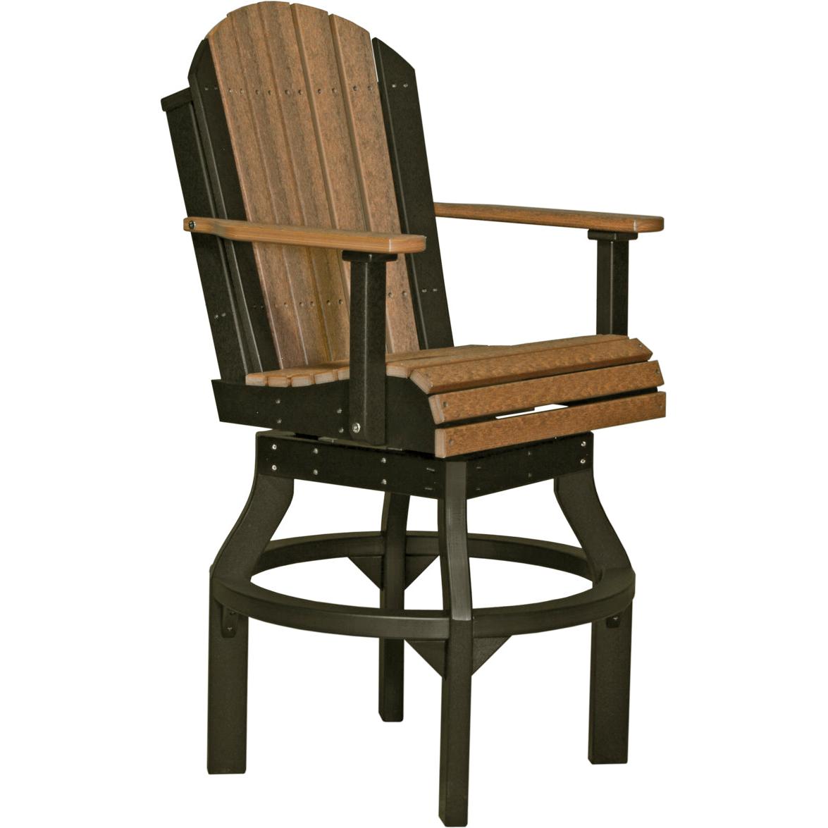LuxCraft Adirondack Swivel Bar Height Chair