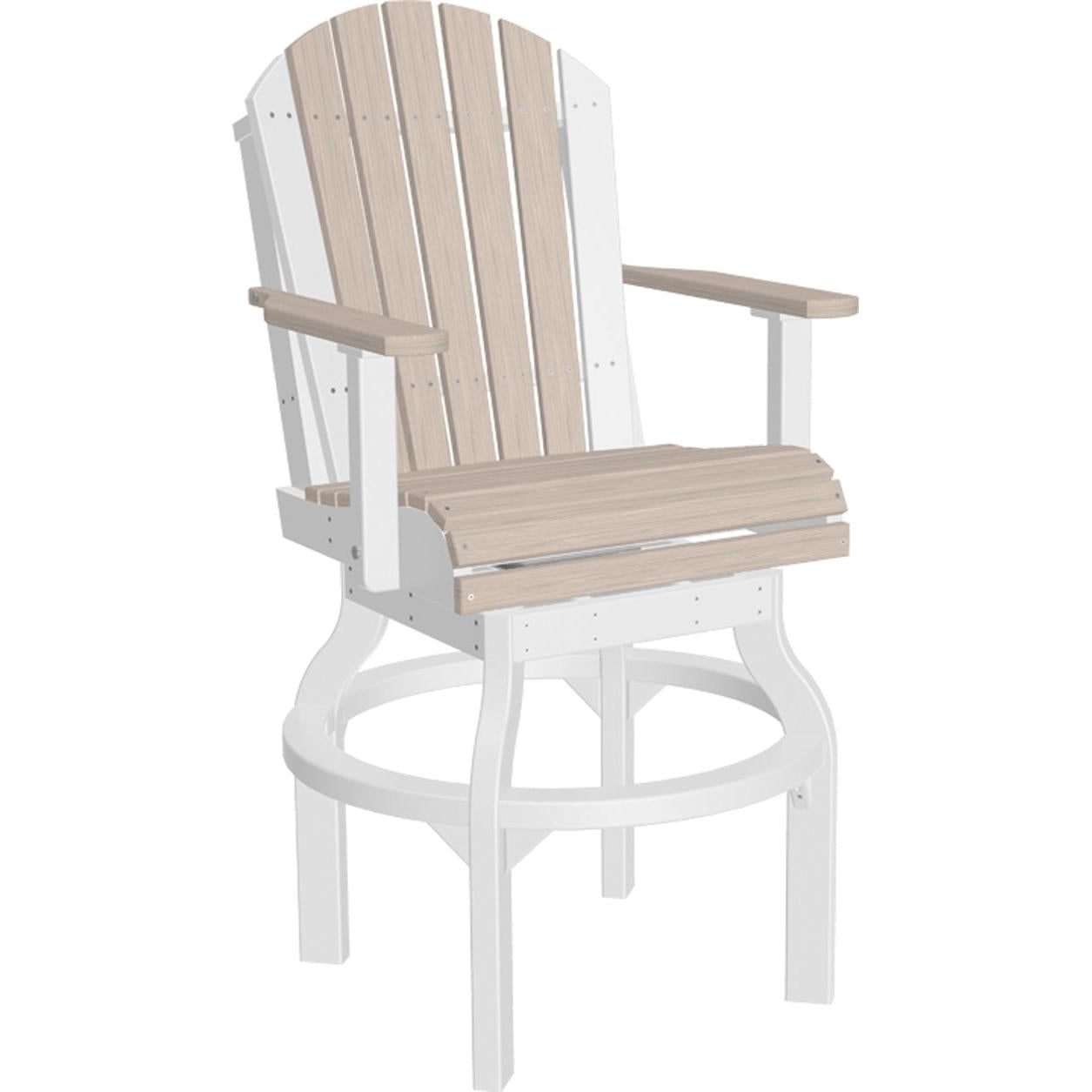 LuxCraft Adirondack Swivel Bar Height Chair