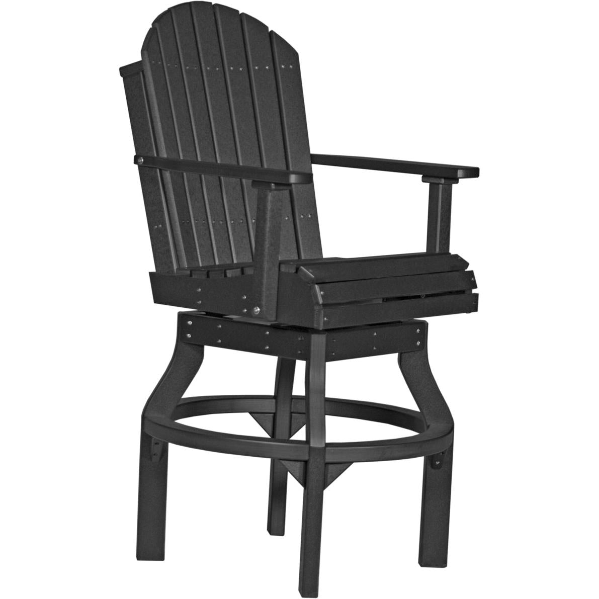 LuxCraft Adirondack Swivel Bar Height Chair