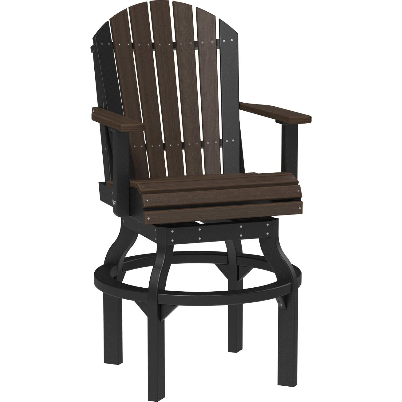 LuxCraft Adirondack Swivel Bar Height Chair