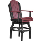 LuxCraft 41" Square Dining Table Set with 4 Swivel Chairs