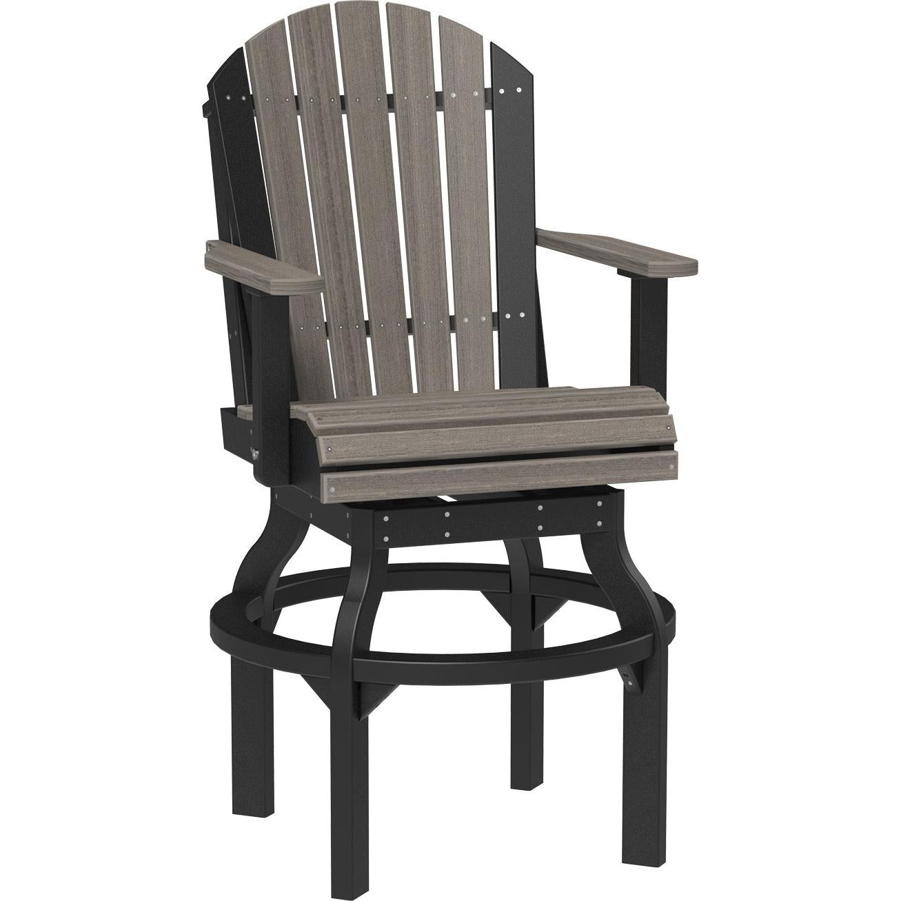 LuxCraft Adirondack Swivel Bar Height Chair
